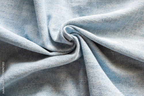 Cotton texture jeans fabric or cloth textile for fashion clothes.