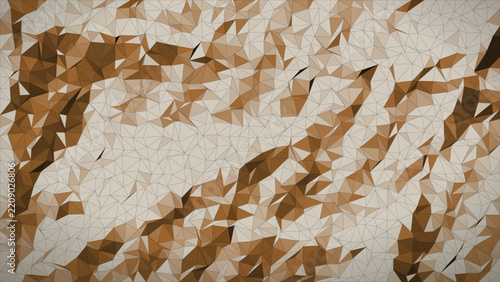 Abstract low polygon brown geometric background for sleek corporate design and elegant websites.