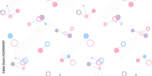 Seamless pattern with colorful geometric and fabric pattern for kids on white background.