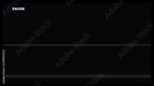 Paused VHS tape blank black screen effect