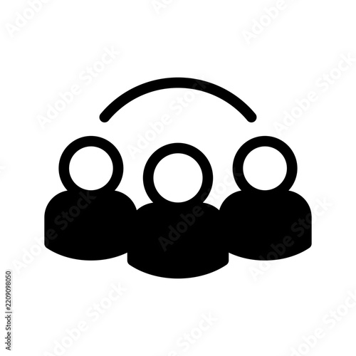 Team Icon Vector Symbol Design Illustration