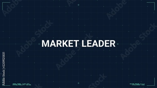 Digital Market Leader Business Concept Motion Graphic