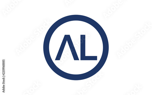 Circle AL Letter Logo Design Service