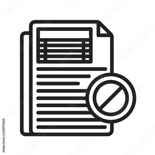 Policy Cancellation Icon