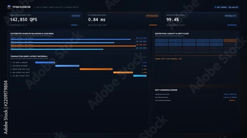 Digital Dashboard Showing Real Time Data Analytics Metrics