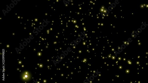 Abstract green glowing geometric structure rotating on black background