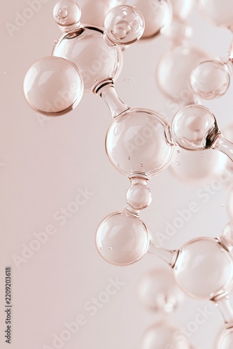 Niacinamide Molecular Structure in a Premium Skincare Serum