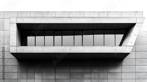 Modern Concrete Building Wall.