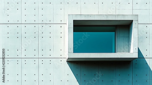 Modern Concrete Wall Window.