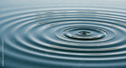 Close-up of concentric ripples spreading across a calm water surface.