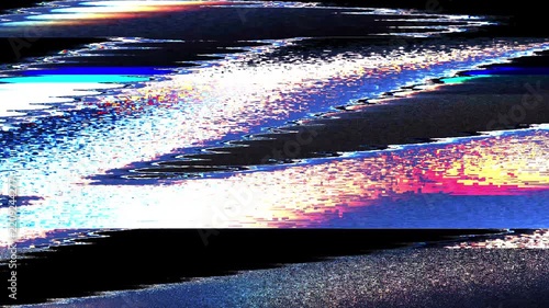 Damaged error screen grunge glitch distortion transition