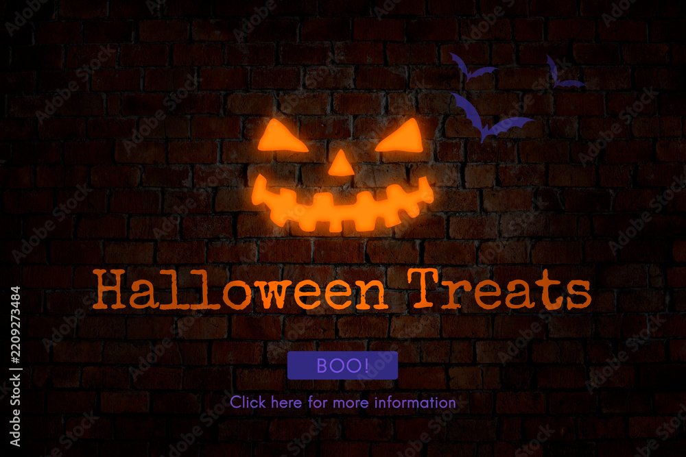 Obraz premium Halloween Trick or Treat Party Concept