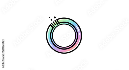 Colorful Circle Logo Design Element.
