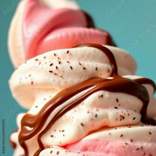 close up of an ice cream 