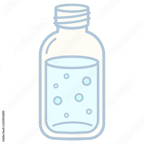 Bottle of Serum Vector Illustration 