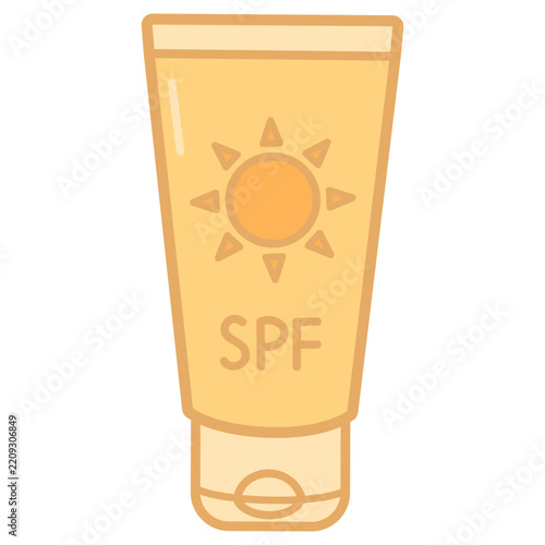 Sunscreen Vector Illustration 