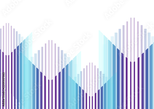 White blue and violet minimal geometric stripes abstract background. Concept vector design