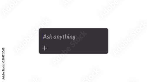 Animated Ask anything text sign animation on speech bubble animation in 4k animation with alpha channel on transparent background ask any thing animation