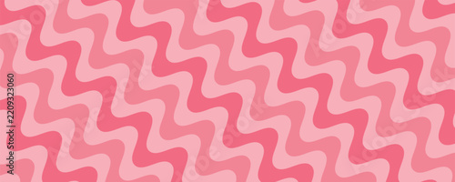 Cute pastel pink vertical wavy lines seamless pattern. Retro groovy abstract geometric background texture. Flat vector graphic for feminine apparel fabric, sweet packaging and cute baby room decor.