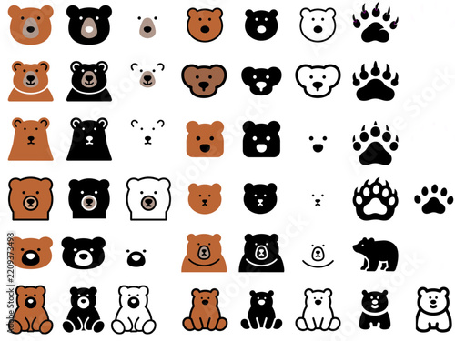 クマのアイコン集