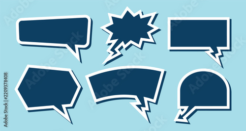 Comic speech bubbles