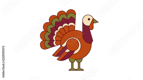 Thanksgiving Turkey Isolated on Transparent Background