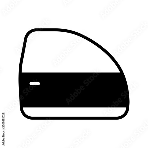 Minimalist automobile icon set featuring outline and solid black car side view symbols isolated on a white background. Suitable for transportation, vehicles, automotive services, travel, parking, navi