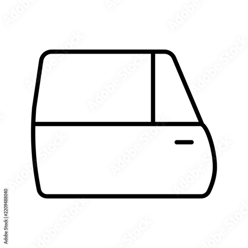Minimalist automobile icon set featuring outline and solid black car side view symbols isolated on a white background. Suitable for transportation, vehicles, automotive services, travel, parking, navi