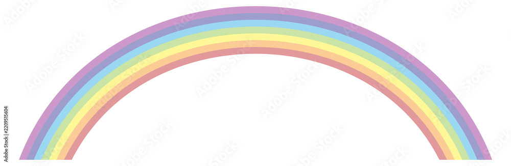 Obraz premium Colorful rainbow. Magic fairytale symbol. Happiness sign