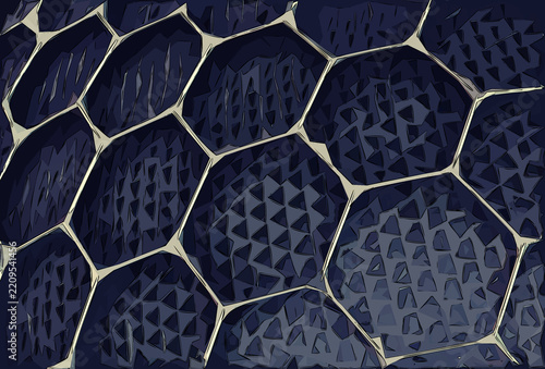 abstract background with hexagons