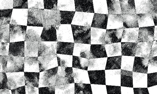 Black Gray Pixelated Halftone Abstract Texture Pattern