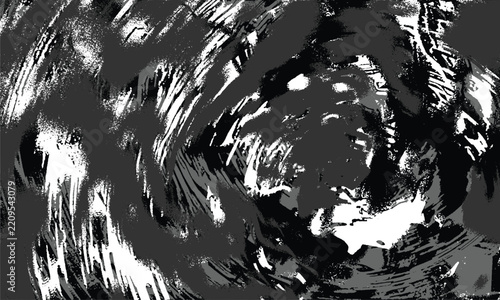 Black Gray Rough Vertical Brush Texture Pattern