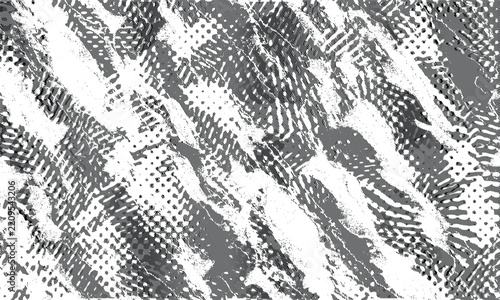 Black White Distressed Diagonal Stripe Abstract Pattern