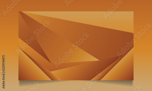 Modern Brown Polygonal Geometric Background Vector with Abstract Faceted Shapes and Minimal Creative Design