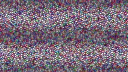 Panel de luz con destellos de colores