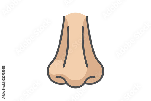 Human Nose Vector Illustration