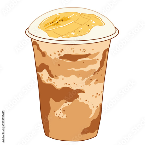 Banoffee Latte Illustration