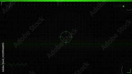Digital Technology HUD Interface with Scanning Laser Line