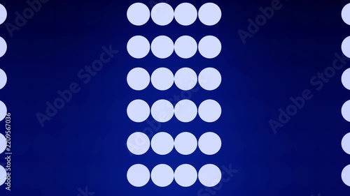 Central Light Column Dividing a Cobalt Blue Gradient Frame