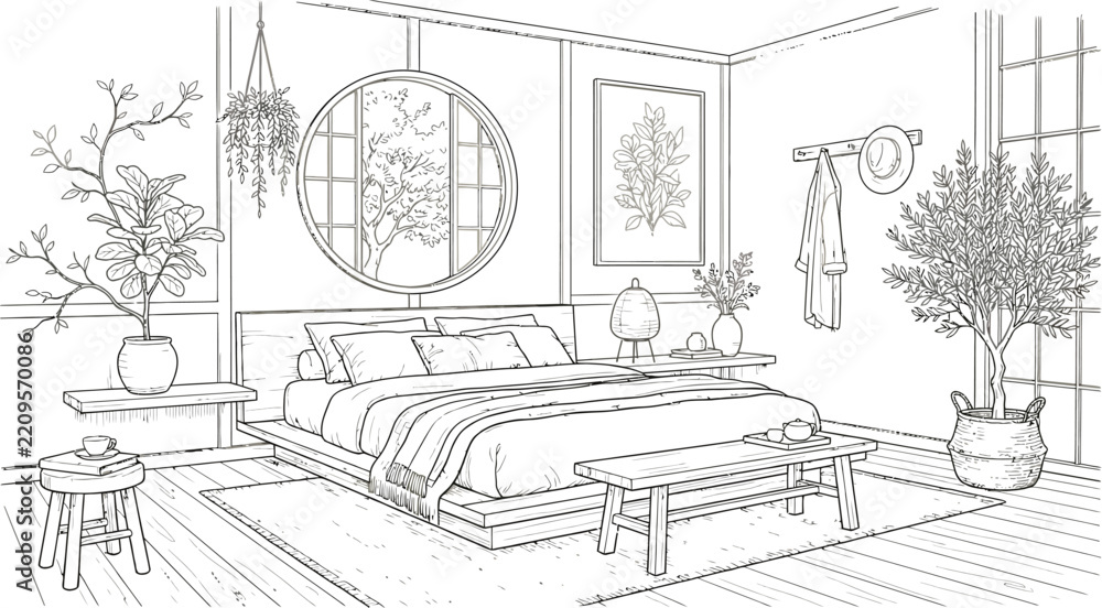 Fototapeta premium interior of a room