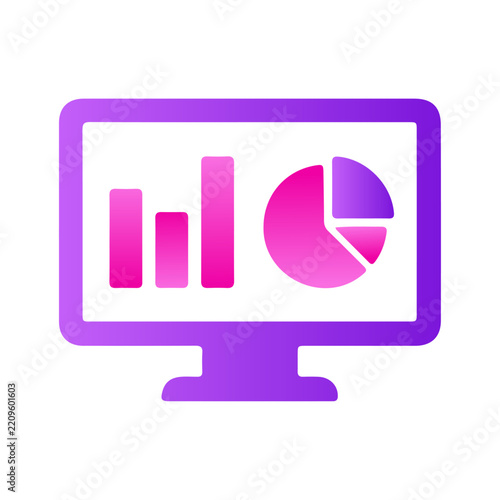 Business Analytics Dashboard Data Icon