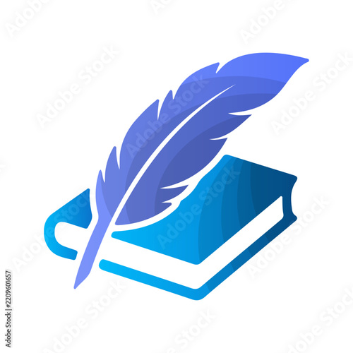 Feather Quill Writing Literature Icon