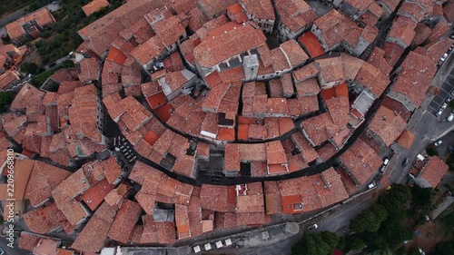 Drone Flight Around Historic Medieval Castle