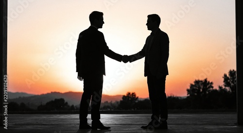 silhouette of a men