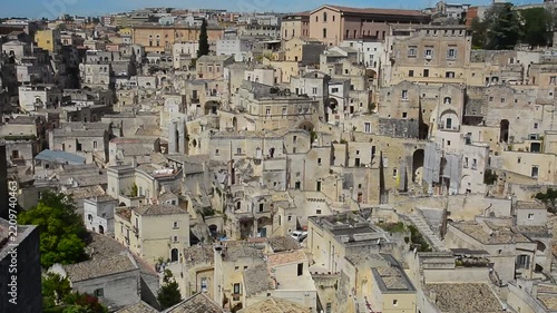 The cave city of Sassi di Matera was the European Capital of Culture in 2019 and is located in the Basilicata region of southern Italy, Southern Europe