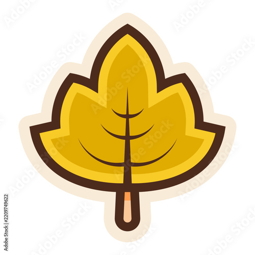 viburnum leaf sticker