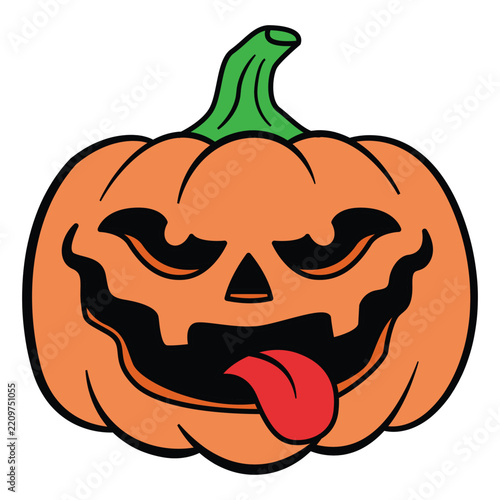 halloween pumpkin expresion face spooky
