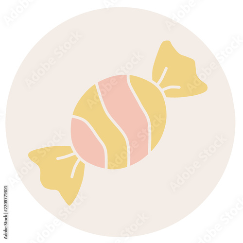 Colorful Wrapped Candy Illustration