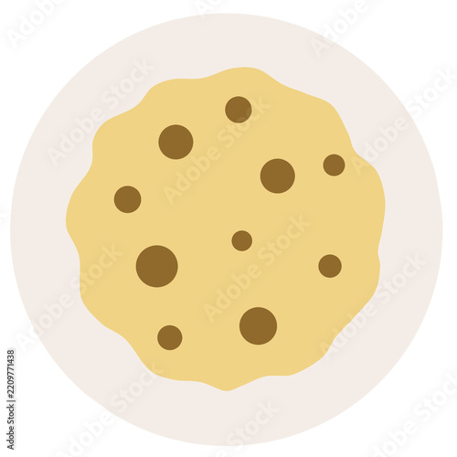 Chocolate Chip Cookie Illustration