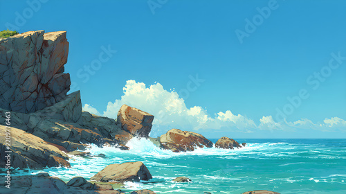 Sea and rock